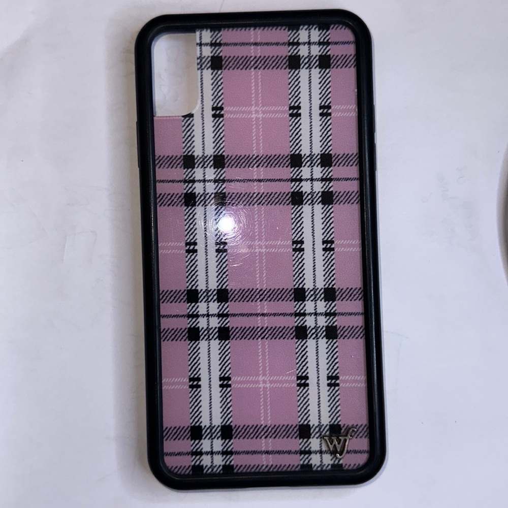 WILDFLOWER PINK PLAID IPHONE XS MAX CASE